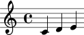 
% 6
\score { \relative c' { c d e } }
\header { tagline = ##f }
\paper { #(set-paper-size "a5") }
